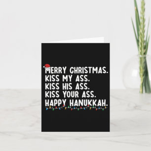 Carte Joyeux Noël Embrasse Mon Hanoukka Joyeux