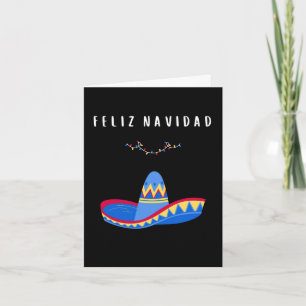 Carte Joyeux Noël espagnol mexicain de Noël