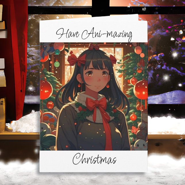 Carte Joyeux Noël et Joyeux Jour de l'An Anime thème (Créateur téléchargé)