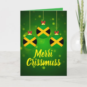 Carte Joyeux Noël festif en Patois jamaïcain