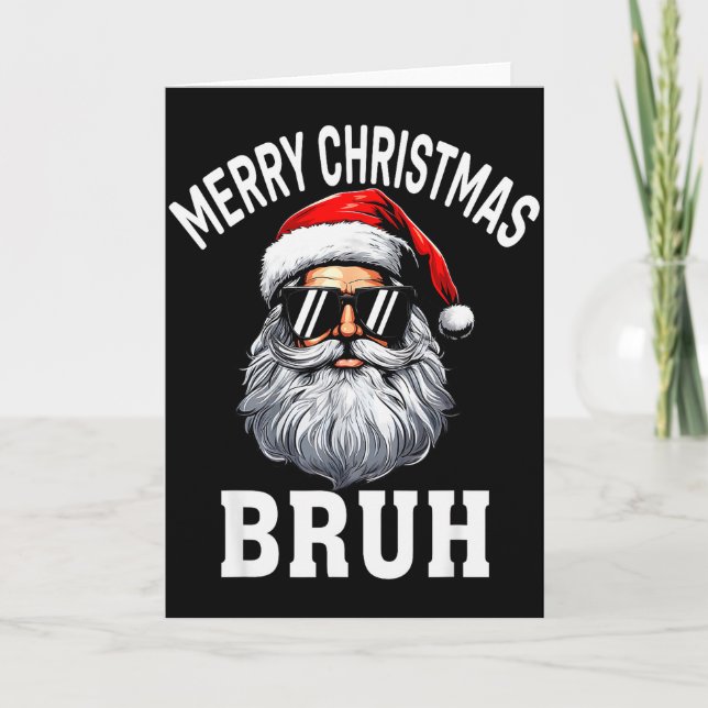 Carte Joyeux Noël Frère Mème Drôle de Citation Pour Frèr (Devant)