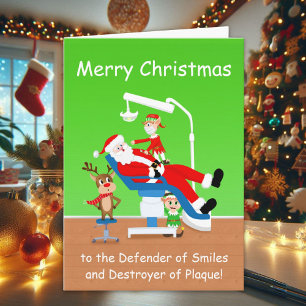 Carte Joyeux Noël Hygiéniste Père Noël