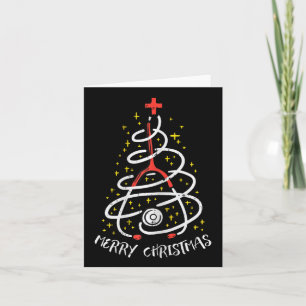 Carte Joyeux Noël Infirmière Xmas Haut de Travail Femmes