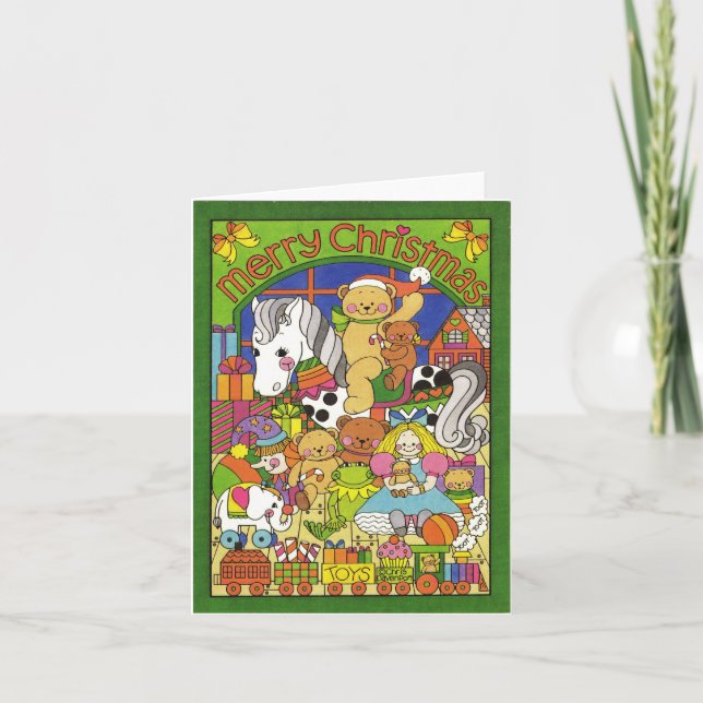Carte Joyeux Noël Jouets (Devant)