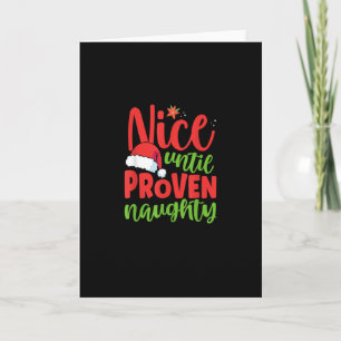 Carte Joyeux Noël jusqu'à preuve de méchanceté
