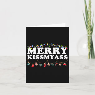 Carte Joyeux Noël Kissmy Lumières Sarcastique Noël Funny