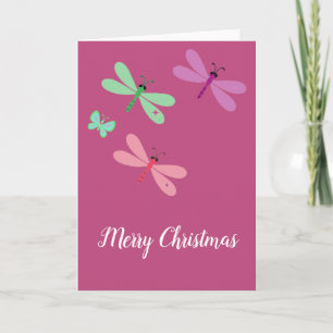 Carte Joyeux Noël Libellules