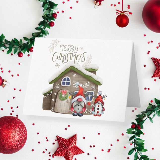 Carte Joyeux Noël M. et Mme Gnome (Créateur téléchargé)