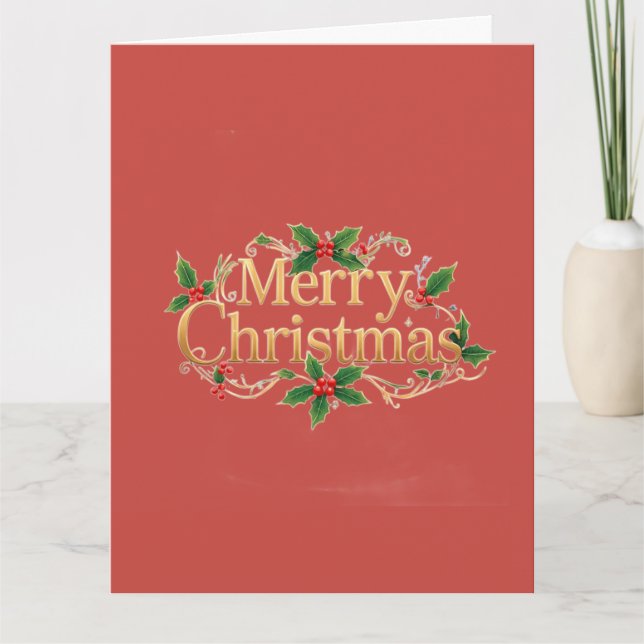 Carte Joyeux Noël minimaliste (Devant)