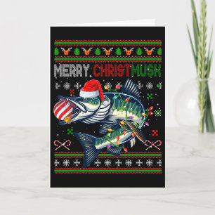 Carte Joyeux Noël Musky Père Noël Musky Costume de Noël 
