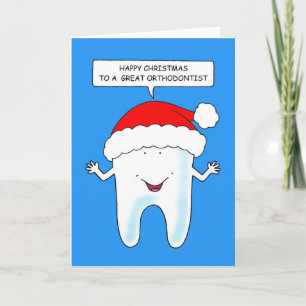Carte Joyeux Noël Orthodontiste Parler dent