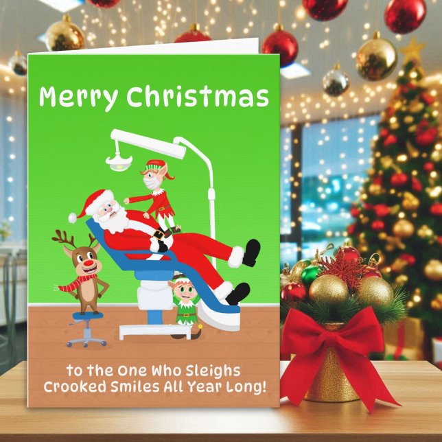 Carte Joyeux Noël Orthodontiste Santa (Créateur téléchargé)
