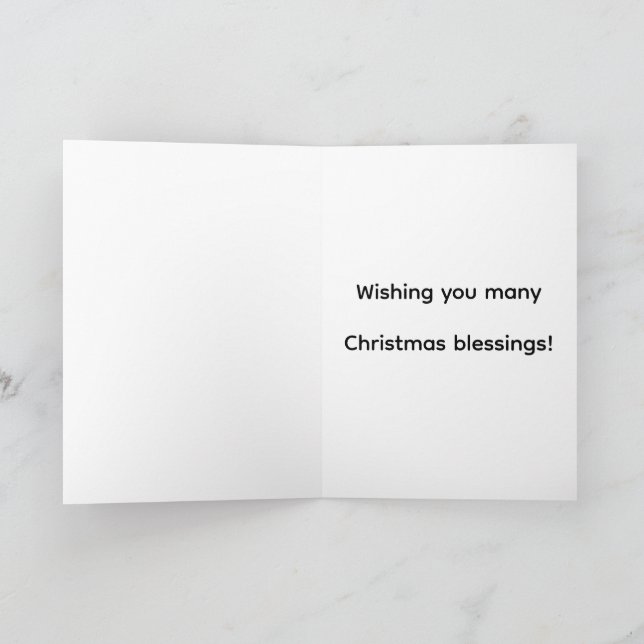 Carte Joyeux Noël Ourson (Intérieur)