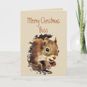 Carte Joyeux Noël Patron de notre part les Noix