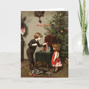 Carte Joyeux Noël, peinture Vintage de Felix Ehrlich
