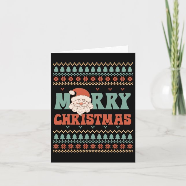 Carte Joyeux Noël Père Noël (Devant)