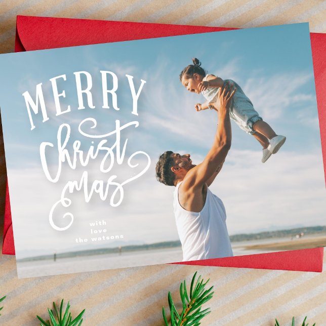Carte Joyeux Noël Photo Holiday (Créateur téléchargé)