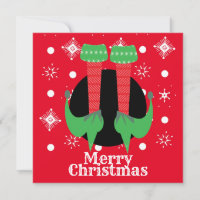 Joyeux Noël Pieds de Lutin Talons Flocons de Neige