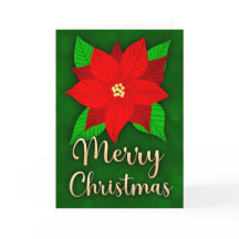 Joyeux Noël Poinsettia Salutation vacances