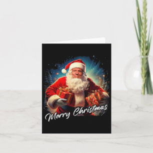 Carte Joyeux Noël - Président Trump Père Noël Funny