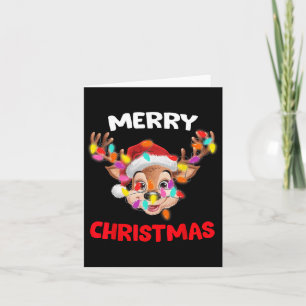 Carte Joyeux Noël Reindeer Joyeux Noël Famille Hommes co