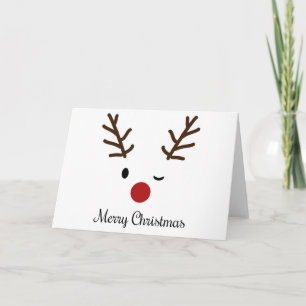 Carte Joyeux Noël Rudolph