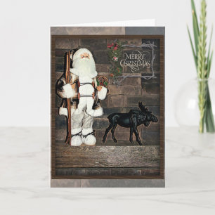 Carte Joyeux Noël rustique