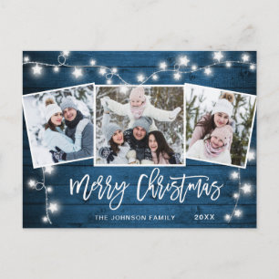 Carte Joyeux Noël Rustique 3 PHOTO