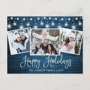Carte Joyeux Noël Rustique 3 PHOTO