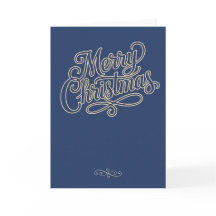 Joyeux Noël Salutation Script Bleu