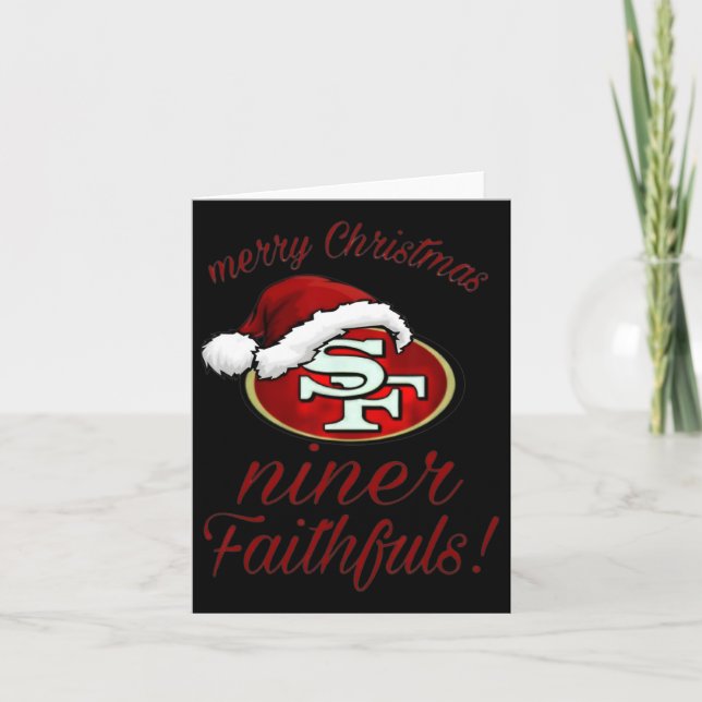 Carte Joyeux Noël Sf 49 Niner Faithfuls (Devant)