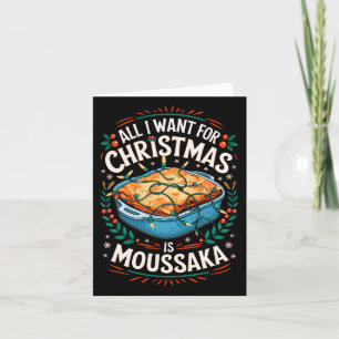 Carte Joyeux Noël Tout Ce Que Je Veux Pour Noël Moussaka