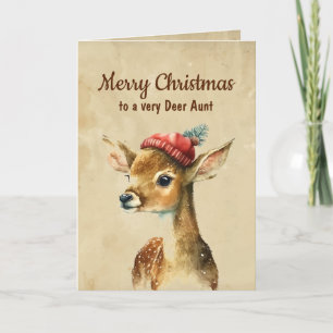 Carte Joyeux Noël Très Tante Deer