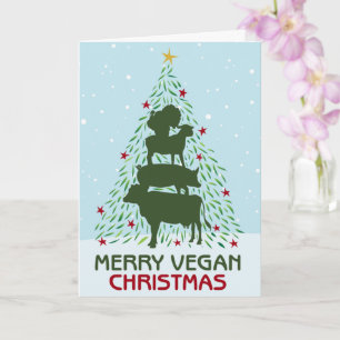 Carte Joyeux Noël végan 