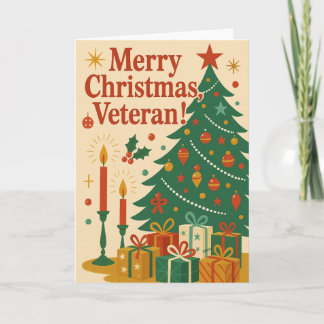 Carte Joyeux Noël Vétéran 