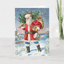 Joyeux Noël vintage Père Noël 