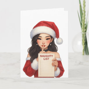 Carte Joyeux Noël Vous êtes sur ma liste de vilains mign