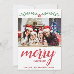 Carte Joyeux Noël Xmas Photo de vœux de Noël