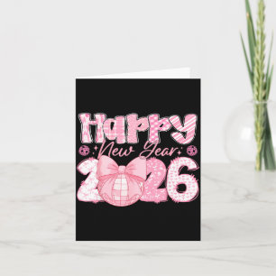 Carte Joyeux Nouvel An 2026 Veille de fête Famille Tenue
