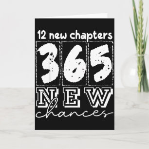 Carte Joyeux Nouvel An Chapitres 365 Chances 2026 Drôle