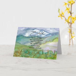 Carte Joyeux Nouvel An Ecriture Isaiah Bible Verse