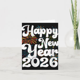 Carte Joyeux Nouvel An Femmes 2026 Nye Feux d'Artifice C