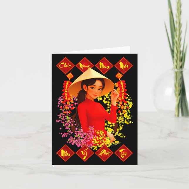 Carte Joyeux Nouvel An Tet Binh Ngo 2026 Vietnamienne Fi (Devant)