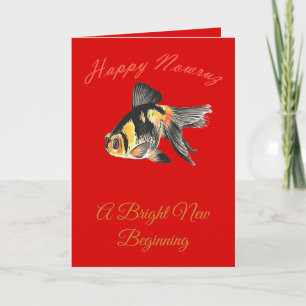 Carte Joyeux Nowruz Poisson Rouge