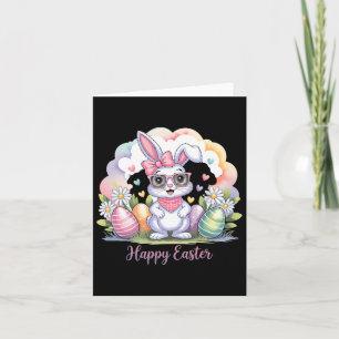 Carte Joyeux Oeufs de lapin de Pâques Cute Joyeux Bunn d