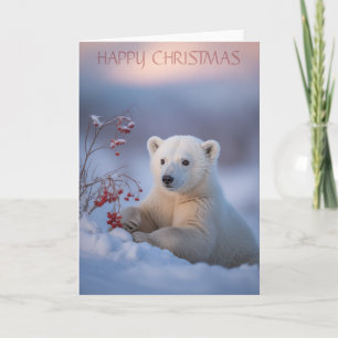 Carte Joyeux Ours de Noël