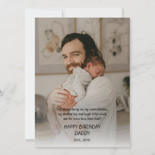Carte Joyeux papa d'anniversaire de Baby