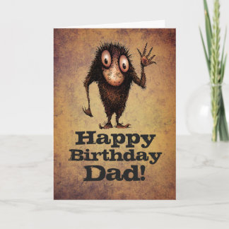 Carte Joyeux papa d'anniversaire ! - Funny père Troll