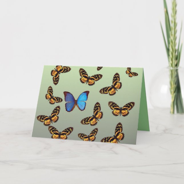 Carte Joyeux papillon d'anniversaire (Devant)