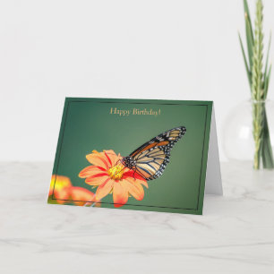 Carte Joyeux papillon Monarch Card Birthday Card